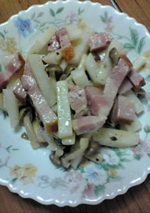 長芋しゃきしゃきベーコンバター炒め-レシピのメイン写真