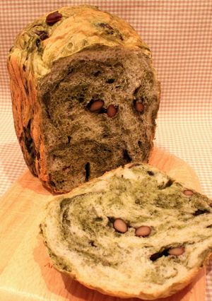 抹茶と黒豆のマーブルパン-レシピのメイン写真