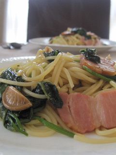 ほうれん草ときのこの和風パスタ-レシピのメイン写真