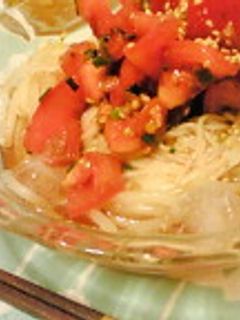 さっぱりトマトの冷そうめん-レシピのメイン写真