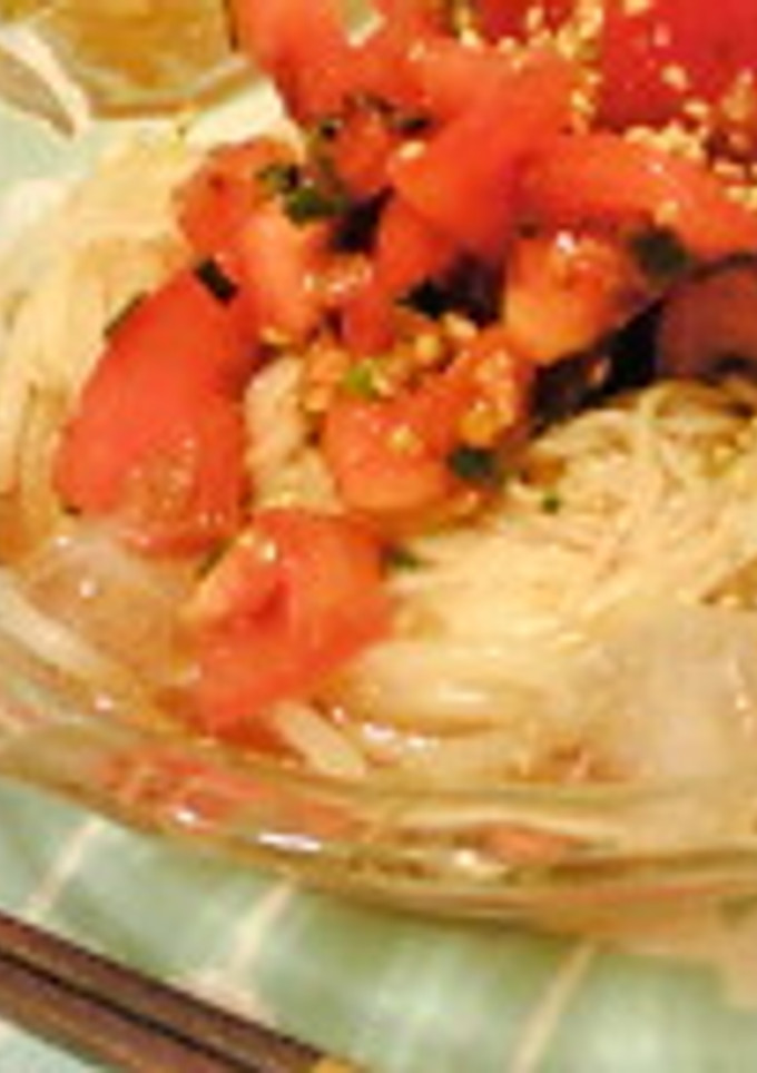 さっぱりトマトの冷そうめん-レシピのメイン写真