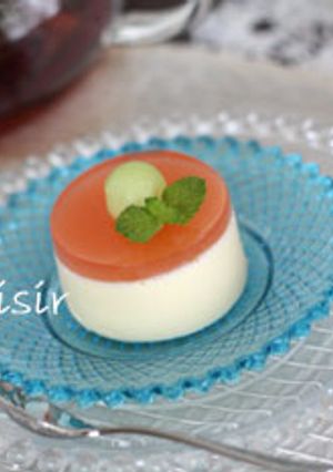 ホワイトチョコのムース~プラムのゼリーと-レシピのメイン写真