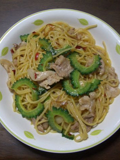 ☆ゴーヤと豚肉のバター醤油パスタ☆-レシピのメイン写真