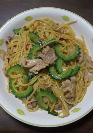 ☆ゴーヤと豚肉のバター醤油パスタ☆-レシピのメイン写真