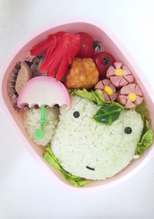 キャラ弁☆「次の日ケロリ」のカエルさん-レシピのメイン写真