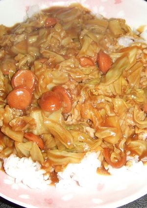 １人分☆キャベツカレー-レシピのメイン写真
