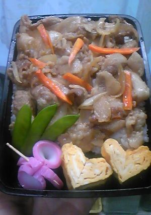豚丼弁当✿朝からパパッと♪-レシピのメイン写真