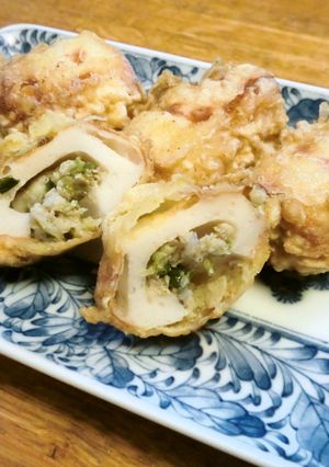 餃子種リメイク！ちくわ餃子。-レシピのメイン写真