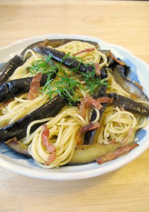 なすとベーコンのスパゲッティ-レシピのメイン写真