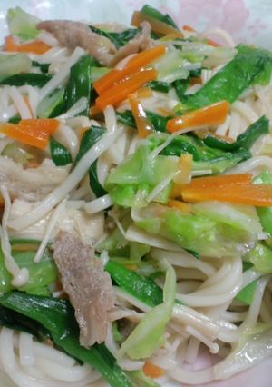 夏の食欲アップ!そうめんチャンプルー♪-レシピのメイン写真