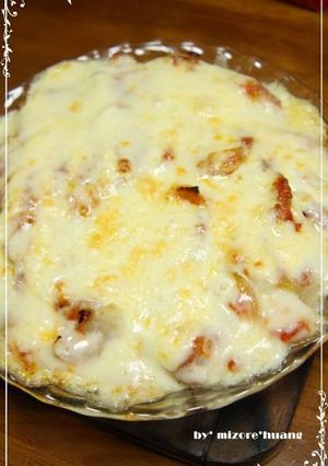 ポテたまベーコンのチーズマヨ重ね焼き-レシピのメイン写真