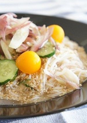 胡麻とみそのサッパリ＊そうめん♪-レシピのメイン写真