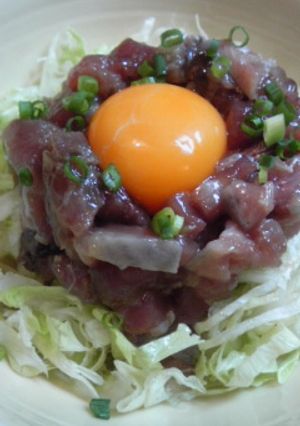 鰹の塩ユッケ-レシピのメイン写真