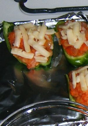 Stuffed green pepper-レシピのメイン写真