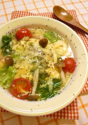 イタリアンなスープおにぎり-レシピのメイン写真