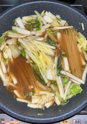 白菜味噌鍋スープパスタ-レシピのメイン写真