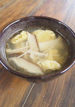 《汁物》卵ときのこの中華スープ-レシピのメイン写真