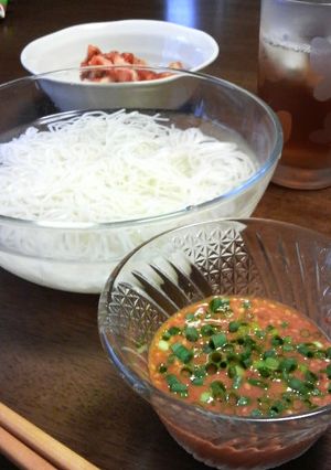 夏は冷製でサッパリ旨辛＊担々そうめん-レシピのメイン写真