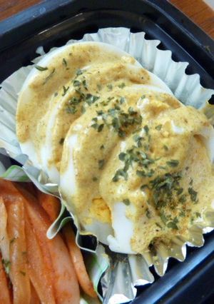 お弁当に♪ゆで卵のカレーマヨソース-レシピのメイン写真