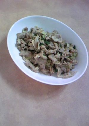 大葉と茗荷の豚炒め-レシピのメイン写真
