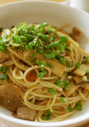 エリンギと豚バラの柚子胡椒パスタ-レシピのメイン写真