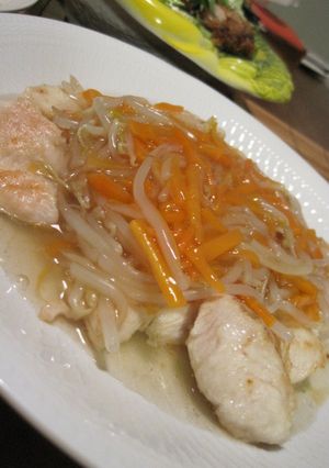 とろっ!ヘルシーささみの野菜塩あんかけ-レシピのメイン写真