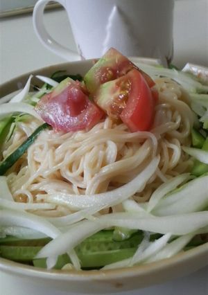 冷製でスイートチリの☆サラダ素麺-レシピのメイン写真