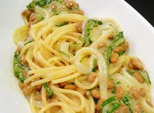 納豆・イカそうめん・大葉のパスタ-レシピのメイン写真