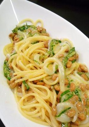 納豆・イカそうめん・大葉のパスタ-レシピのメイン写真
