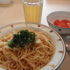 รูปของ 明太子と白舞茸のパスタ