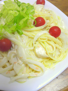 梅マヨソースでひんやり◎冷製パスタ-レシピのメイン写真