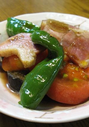 ナス・トマトの煮物✿食べるラー油和え-レシピのメイン写真