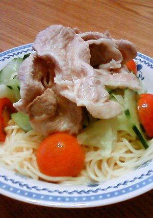 冷しゃぶサラダパスタ-レシピのメイン写真