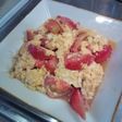 トマトとふわふわ卵の中華風炒め!
