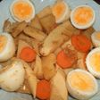 たけのことゆで卵の煮物