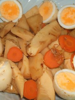 たけのことゆで卵の煮物-レシピのメイン写真