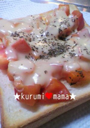トマトチーズトースト*カレー風味♪-レシピのメイン写真