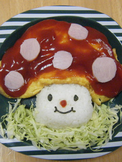 キノコちゃんオムレツ-レシピのメイン写真
