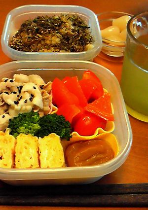 豚シャブ弁当　しょんぼりバージョン-レシピのメイン写真