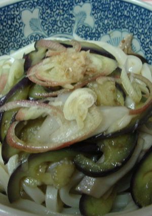 なすとエリンギのぶっかけうどん-レシピのメイン写真