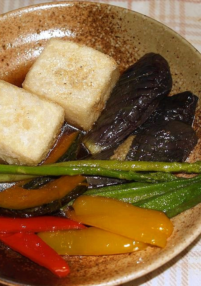 揚げ出し？揚げ浸し？お豆腐＆夏野菜-レシピのメイン写真