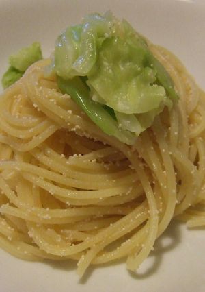 キャベツと辛子明太子のスパゲティー♪-レシピのメイン写真