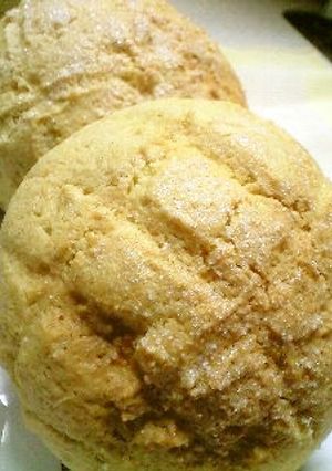 ～全粒粉でつくる～香ばしいメロンパン　-レシピのメイン写真