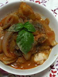 余った赤ワインで♪鶏胸肉のトマト煮込み★-レシピのメイン写真