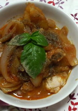 余った赤ワインで♪鶏胸肉のトマト煮込み★-レシピのメイン写真