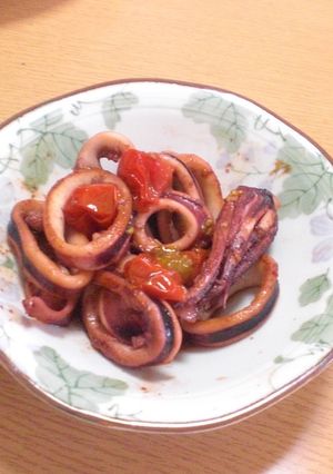 ミニトマト＆イカのポン酢かけ-レシピのメイン写真