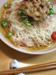 ネバネバそうめん-レシピのメイン写真