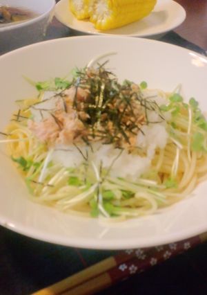 簡単！のっけるだけさっぱり和風パスタ-レシピのメイン写真