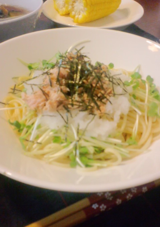簡単！のっけるだけさっぱり和風パスタ-レシピのメイン写真