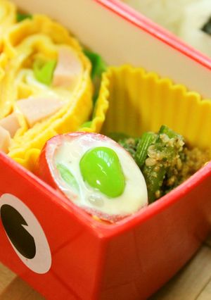 簡単お弁当✿プチトマトの中身は…枝豆！-レシピのメイン写真